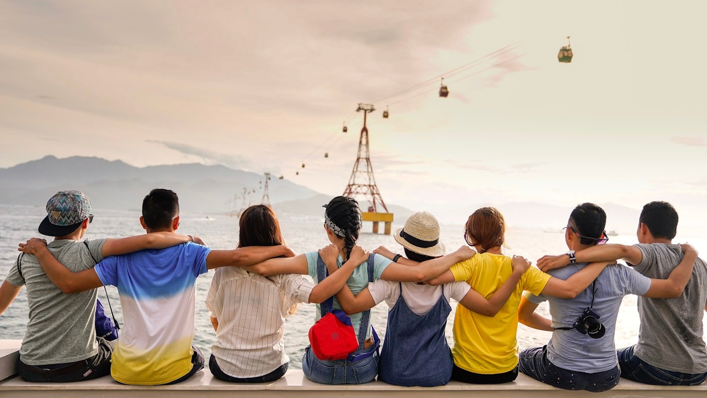 Family travelling together